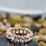 Pear & Emerald Cut Lab Created Eternity Band