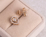 Pear Shape Style Lab DIamond Earrings
