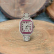 Pink_Roman_Dial_VVS_Moissanite_Watches