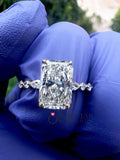 Radiant Cut Lab Grown Diamond Engagement Ring