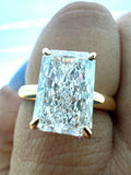 Radiant Cut Lab Grown Diamond Solitaire Ring...