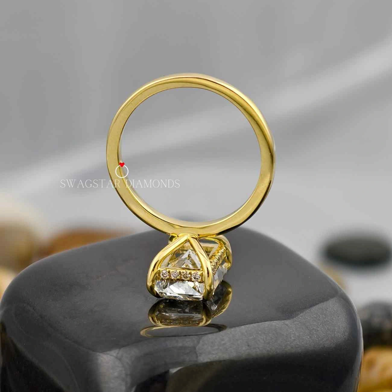 Radiant Cut Lab Grown Diamond Wedding Ring