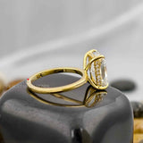 Radiant Cut Moissanite Diamond Ring
