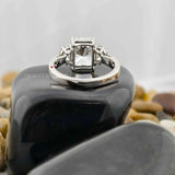 Radiant Cut Moissanite Engagement Ring