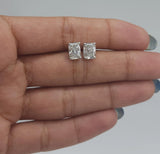 Radiant Cut Women's Stud Earrings
