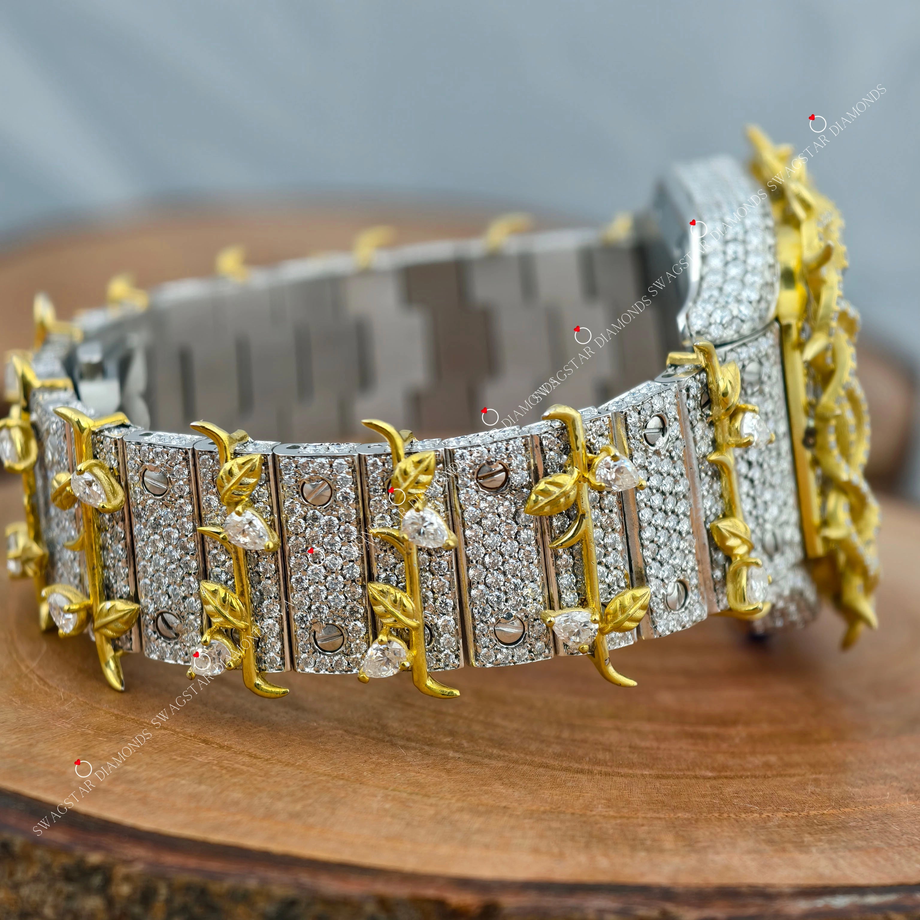 Rapper Moissanite Watch