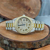 Roman Dial Moissanite Watchs