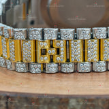 Roman Dial_ Two Tone Moissanite_Watch