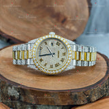 Roman Numeric Moissanite Watch