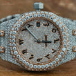 Rose Gold Plated Moissanite Watch.