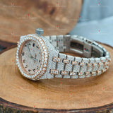 Rose Gold Plated Moissanite Watch For Him