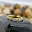 Round Cut Art Deco Half Eternity Ring