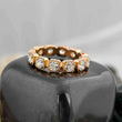 Round Cut Bezel Set Full Eternity Band