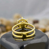 Round Cut Double Hidden Halo Ring