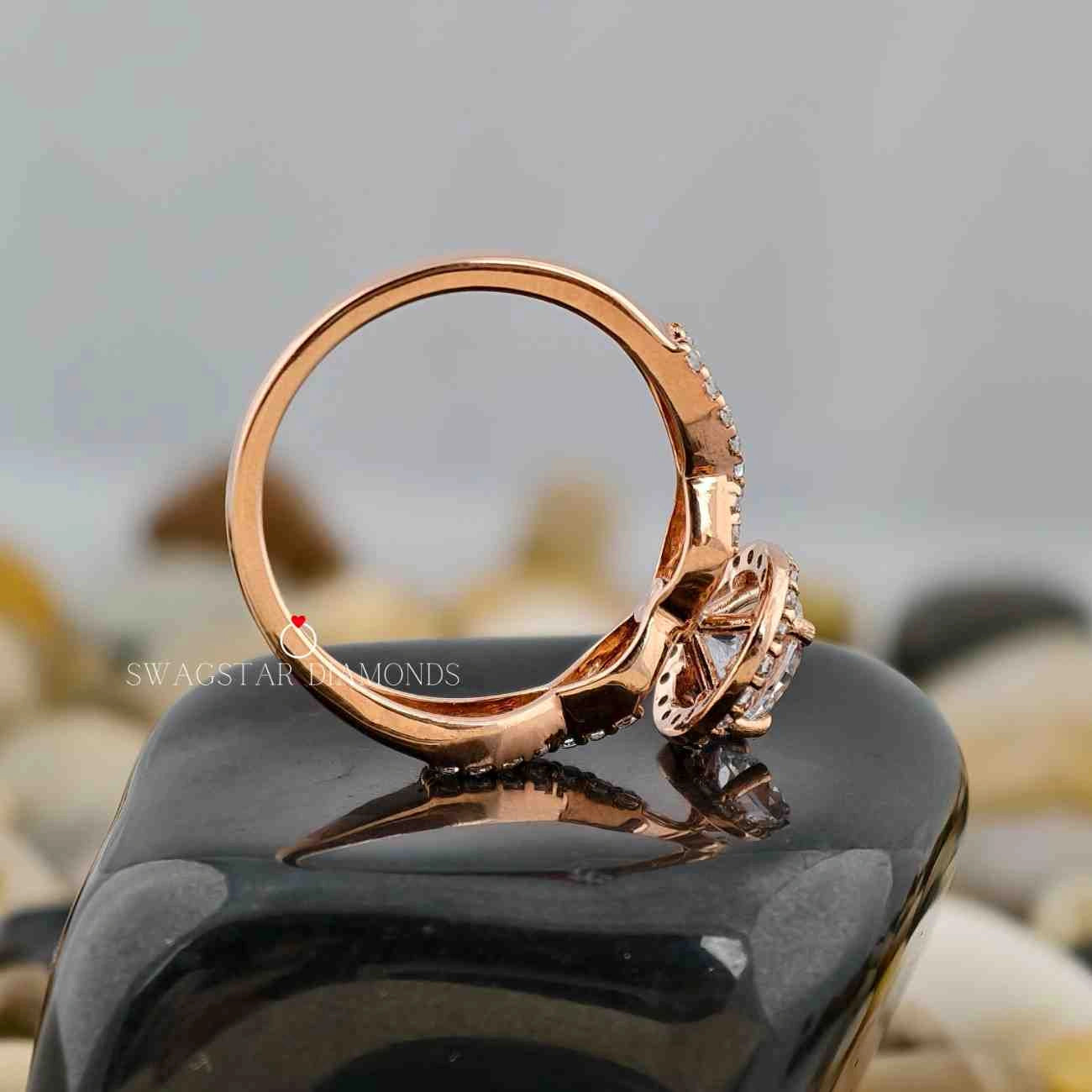 Round Cut Engagement Solitaire Ring 