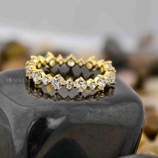 Round Cut Eternity Band