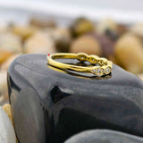 Round Cut Half Eternity Band Ring