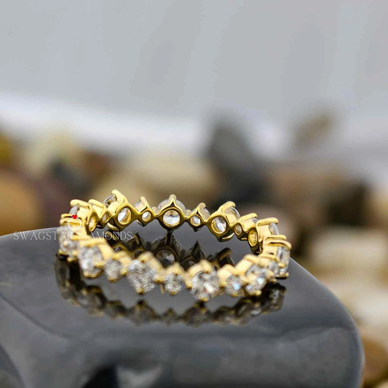 Round Cut Lab Created Diamond Ring