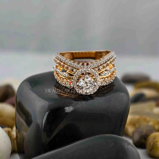 Round Cut Lab Created Diamond Rings