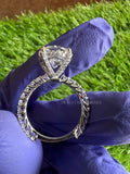 Round Cut Lab Diamond Wedding Ring..
