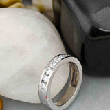 Round Cut Lab Diamond Wedding Ring