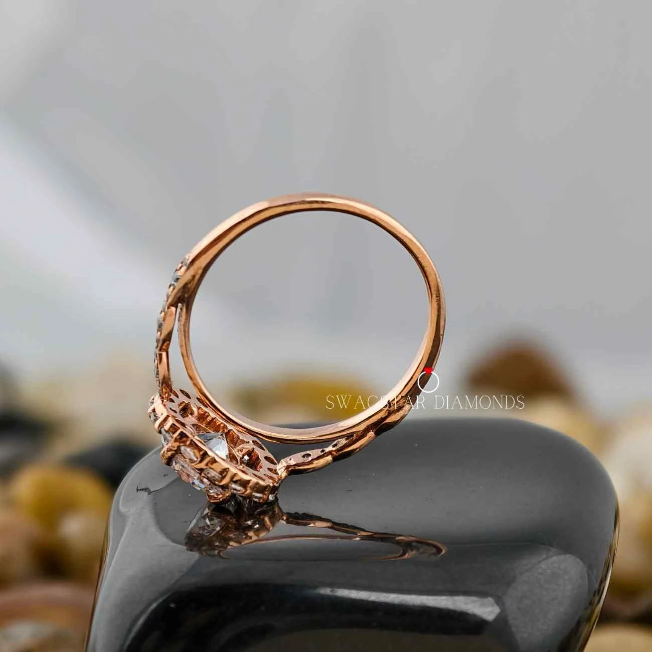 Round Cut Lab Grown Diamond Rings.