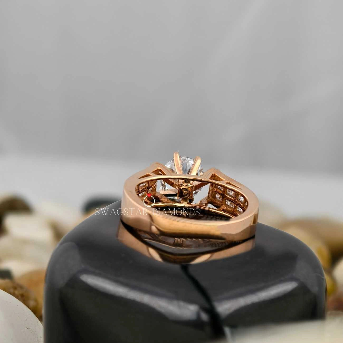 Round Cut Lab Grown Diamond Rings