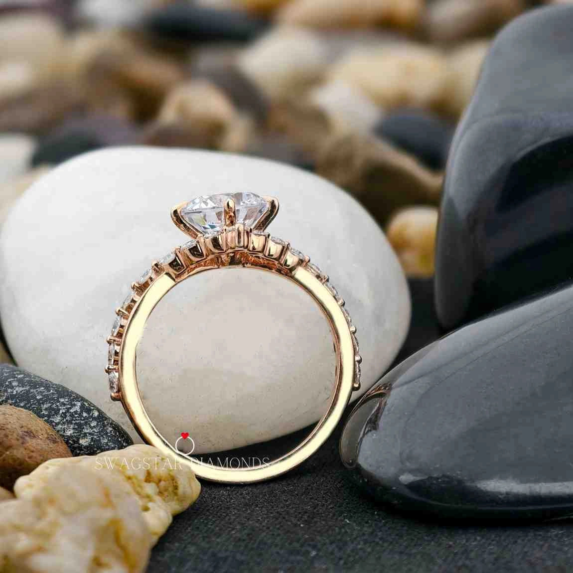 Round Cut Ring For Her