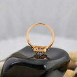 Round Cut Solitaire Halo Pave Ring