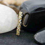 Round & Marquise Cut Full Eternity Minimalist Band
