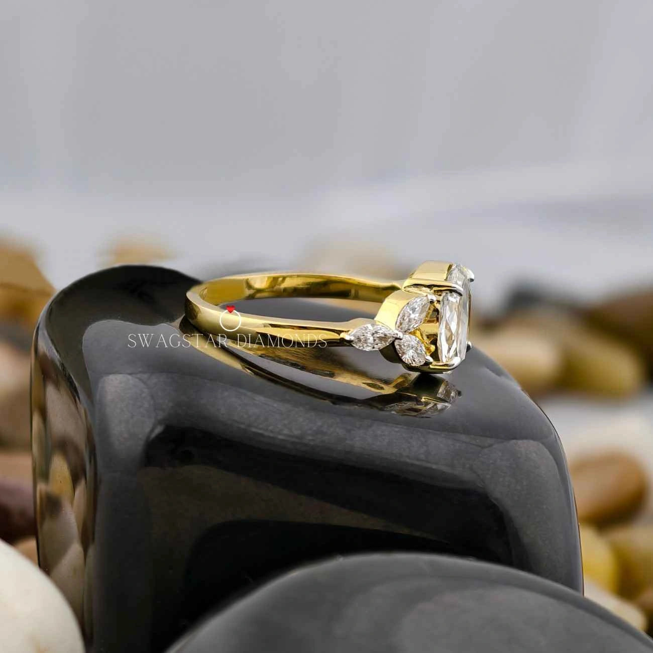 Round Rose Cut Art Deco Ring