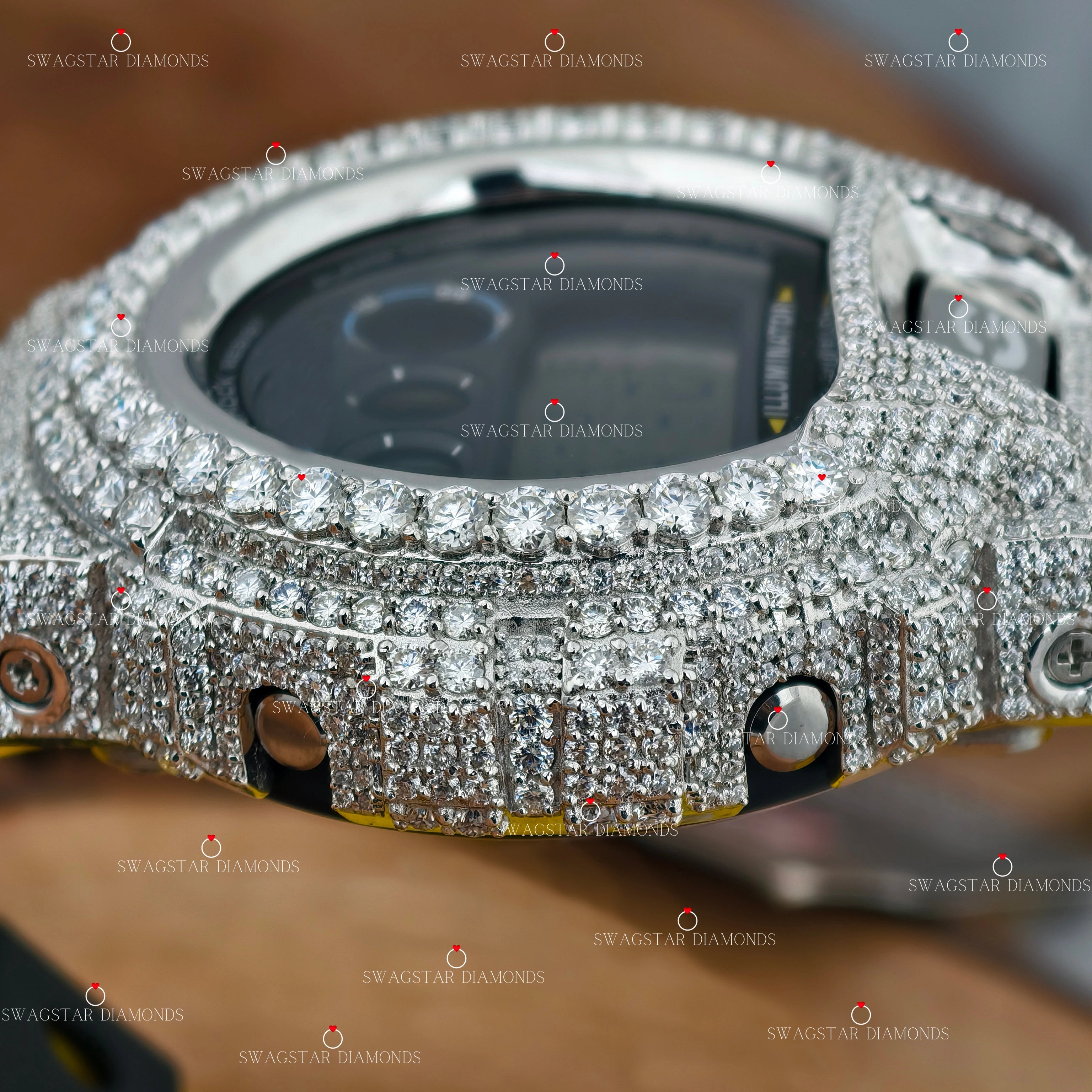 Silicon Band Moissanite Watches