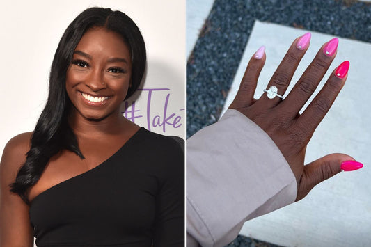 Simone Biles Celebrity Engagements Ring