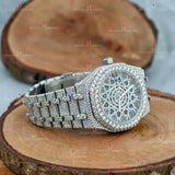 Skeleton Dial Fully Iced Out Moissanite Watches