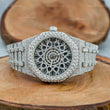Skeleton Dial Fully Iced Out VVS Moissanite Watch 
