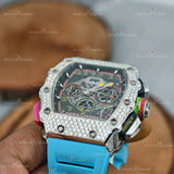 Skeleton Dial Moissanite Watch 