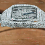  Skeleton Dial Moissanite Watch for gift