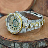 Sky Dweller Moissanite Two Tone Watchess