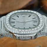 Stainless Steel Moissanite Watch For Him