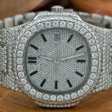 Stainless Steel Moissanite Watch For Men