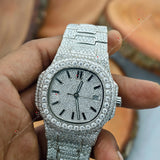 Stainless Steel Moissanite Watches For Him