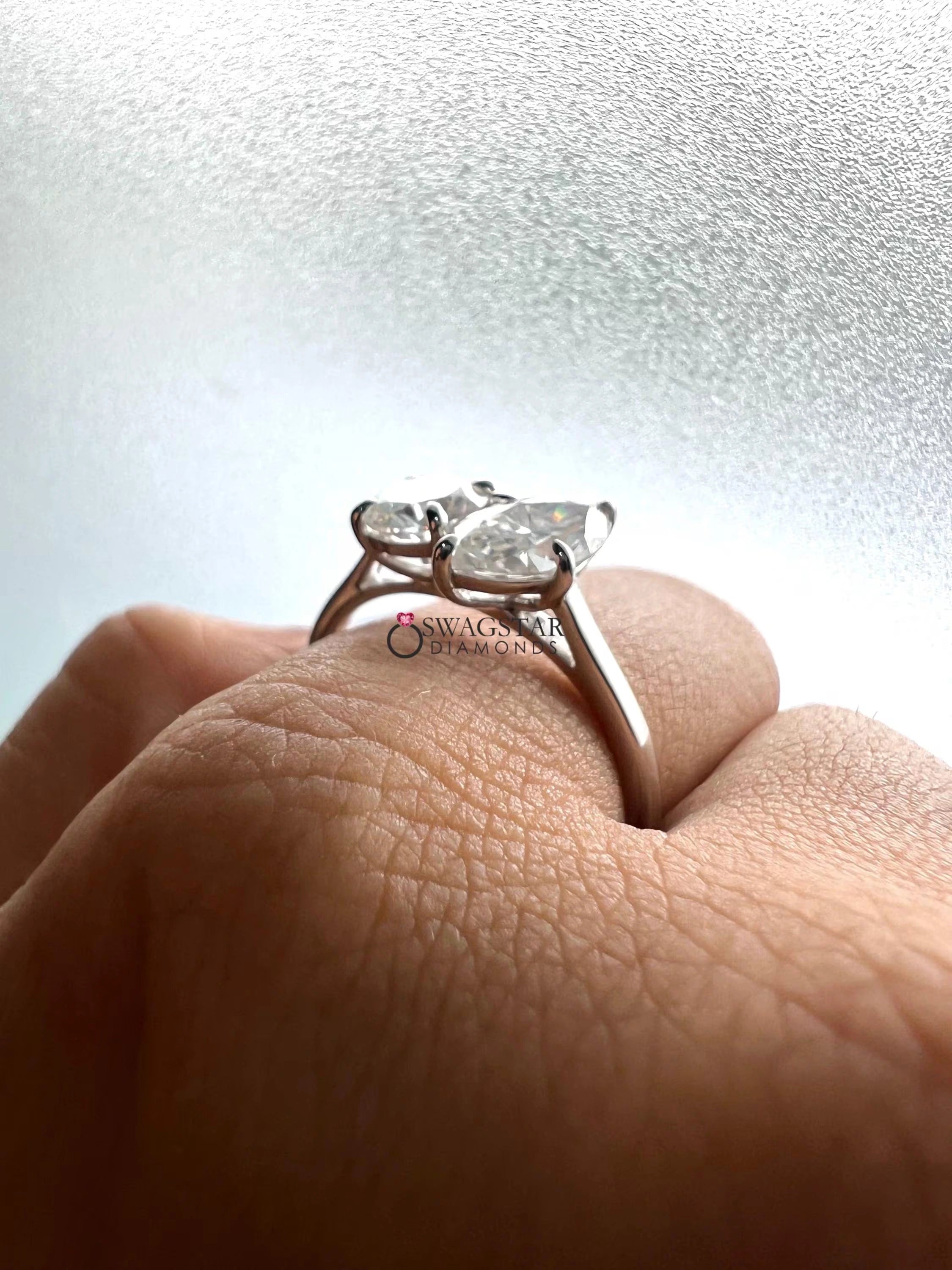 Toi Et Moi Gold Engagement Ring