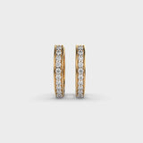 Trendy Lab Grown Diamonds Hoop Earring