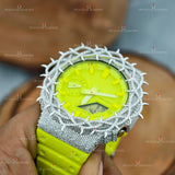 Trendy Throne Style Moissanite Watchss
