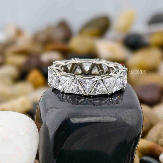 Triangle Cut Eternity Band
