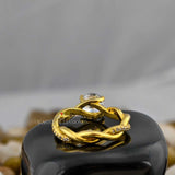 Twisted Band Solitaire Ring