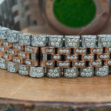 Two Tone VVS1 Moissanite Watch For Gift