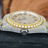 Unique Fully Studed Moissanite Watch