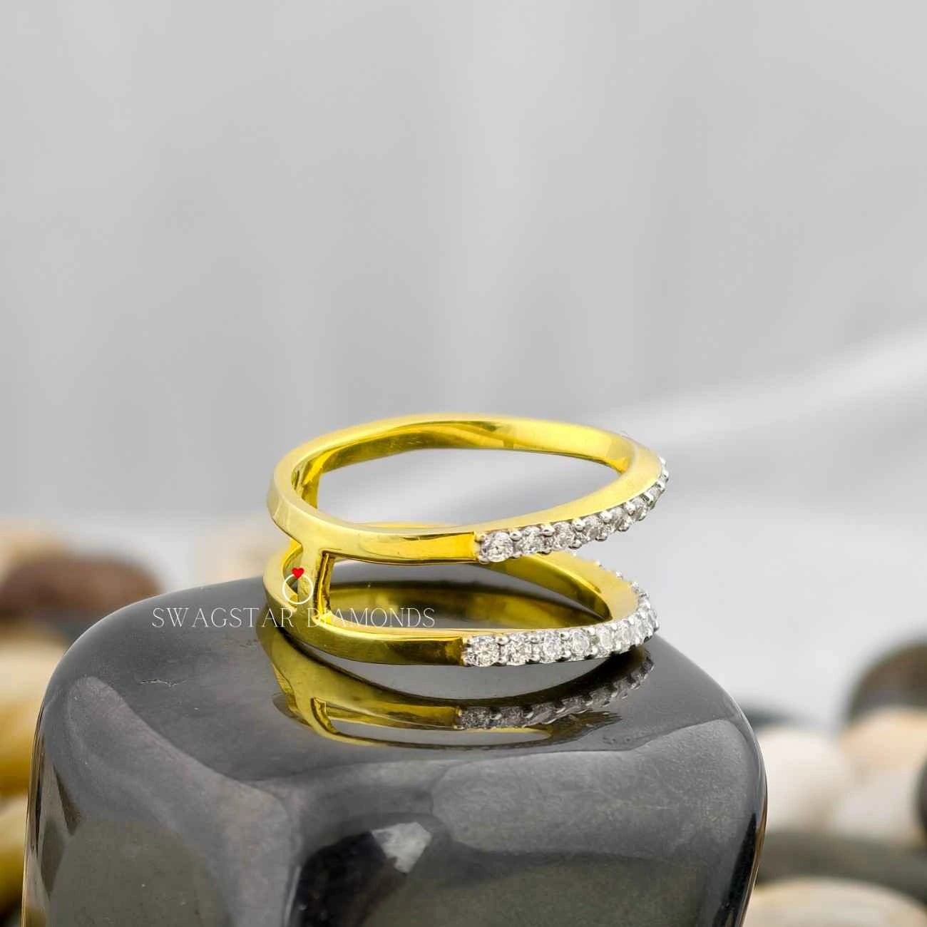 Unique Half Eternity Double Band 