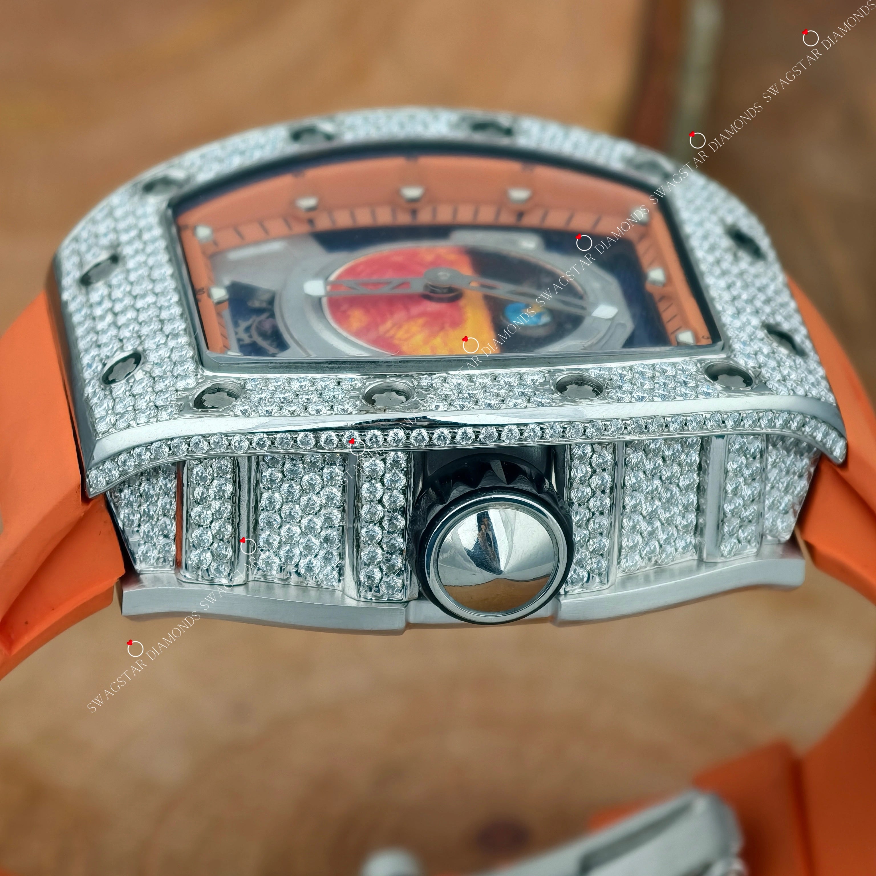 Unique Moissanite Watch For Men